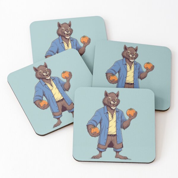Item preview, Werewolf holding pumpkins designed and sold by PragmaticP.