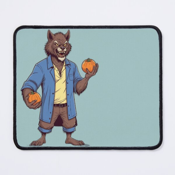 Item preview, Werewolf holding pumpkins designed and sold by PragmaticP.