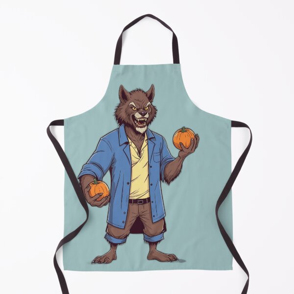 Item preview, Werewolf holding pumpkins designed and sold by PragmaticP.