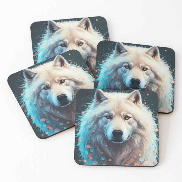 Item preview, Majestic Fluffy White Wolf designed and sold by Zibis09.