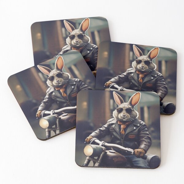 Item preview, Rabbit riding motorbike designed and sold by Art-Design-EM.