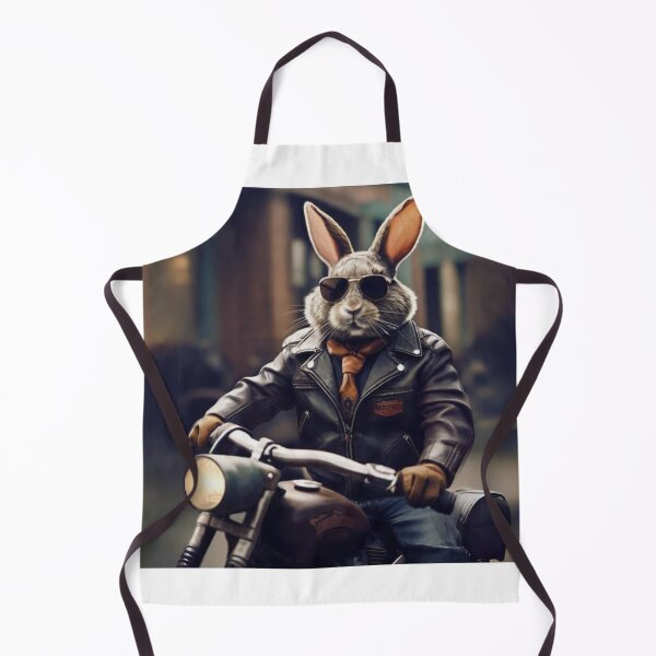 Item preview, Rabbit riding motorbike designed and sold by Art-Design-EM.