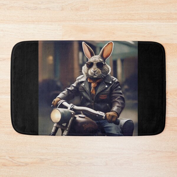 Item preview, Rabbit riding motorbike designed and sold by Art-Design-EM.