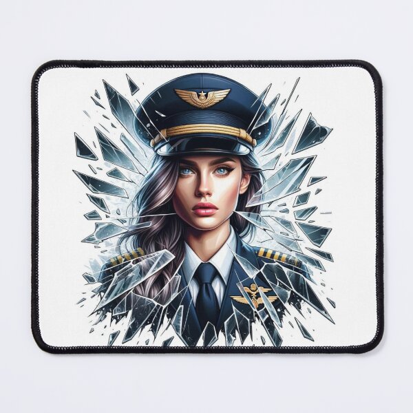 Item preview, Shattered Sky Captain: Aviator Elegance in Broken Glass designed and sold by NocturnalEngg.