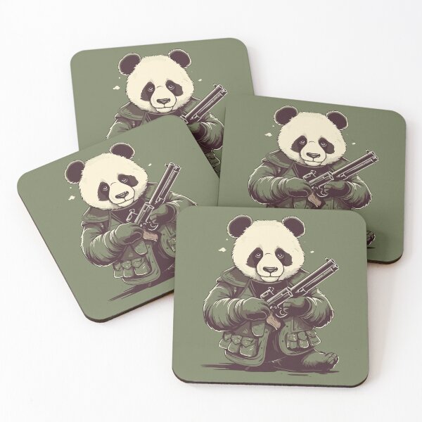 Item preview, Cute Panda with Guns designed and sold by Amir Faysal.