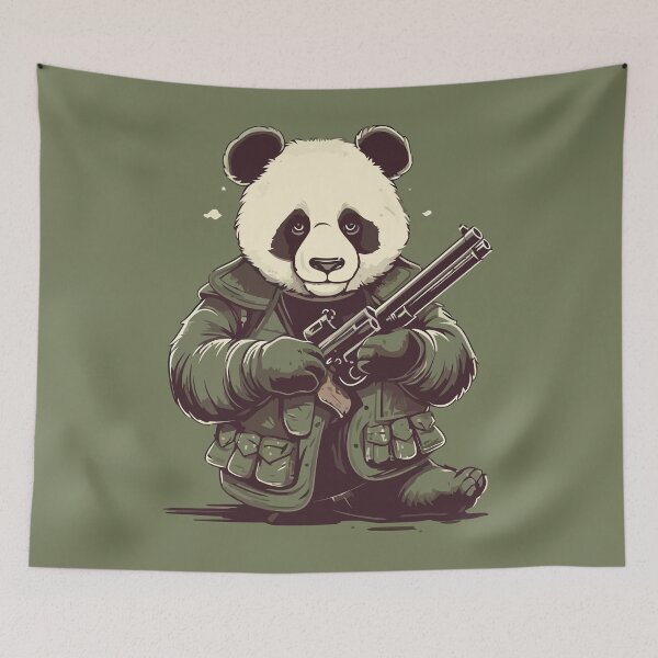 Item preview, Cute Panda with Guns designed and sold by Amir Faysal.