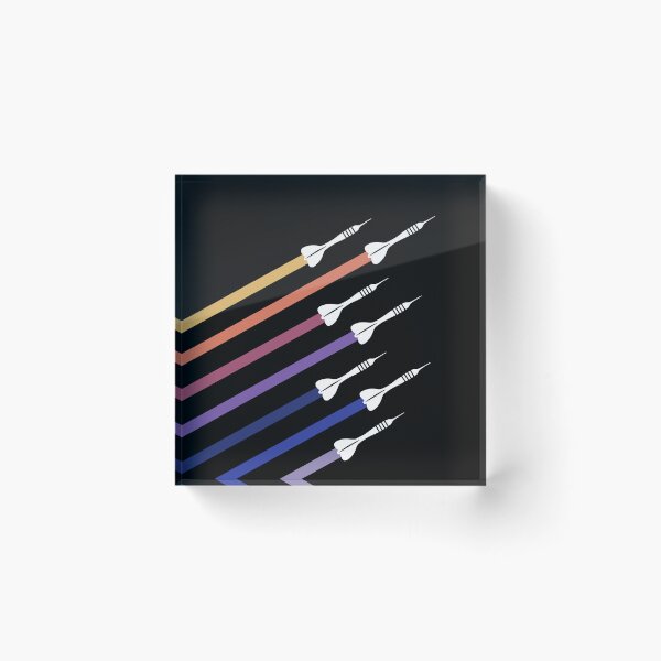 Item preview, Retro Flying Darts Color Stripe Vintage Dart Player designed and sold by lanynx design.