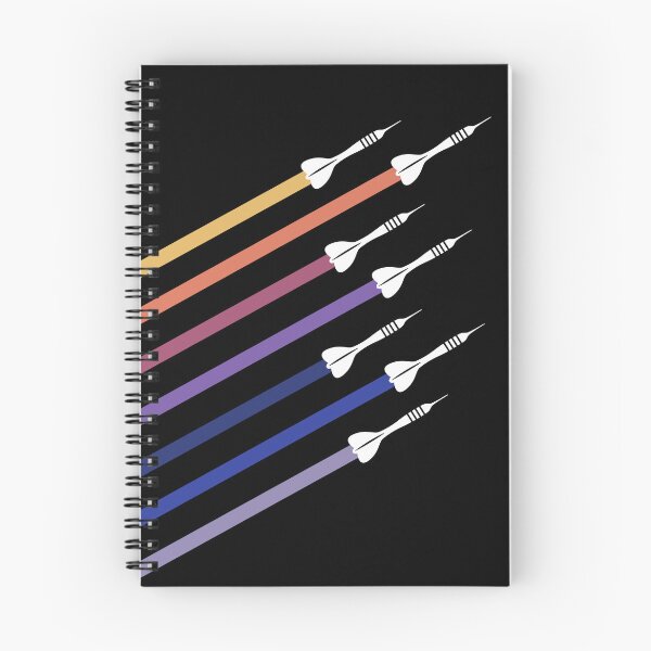 Item preview, Retro Flying Darts Color Stripe Vintage Dart Player designed and sold by lanynx design.