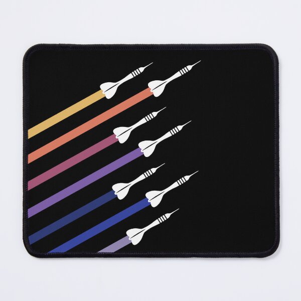 Item preview, Retro Flying Darts Color Stripe Vintage Dart Player designed and sold by lanynx design.