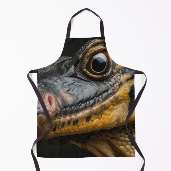 Aperçu de l'œuvre Majesté reptilienne : gros plan avec un lézard créée et vendue par EtherealEchoes.