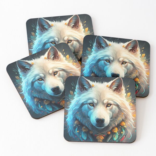 Item preview, Majestic Fluffy White Wolf designed and sold by Zibis09.