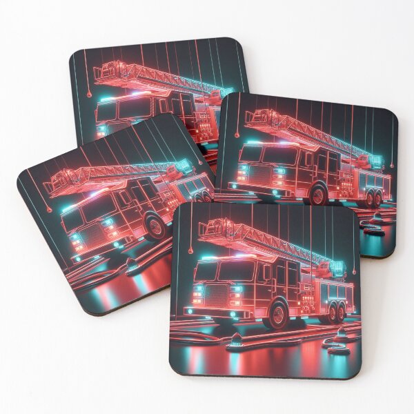 Item preview, Neon Fire truck designed and sold by rpiatek.