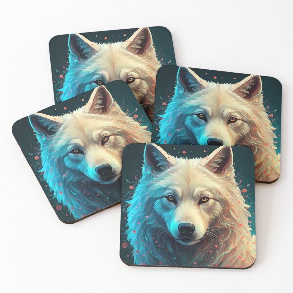 Item preview, Majestic Fluffy White Wolf designed and sold by Zibis09.
