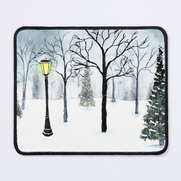 Item preview, The Lamp Post in the Snowy Woods designed and sold by storiedthreads.