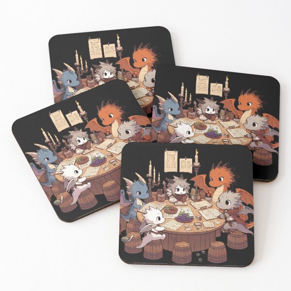Item preview, Dragons playing DnD designed and sold by dragongf.