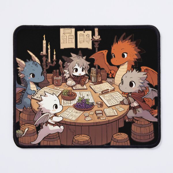 Item preview, Dragons playing DnD designed and sold by dragongf.