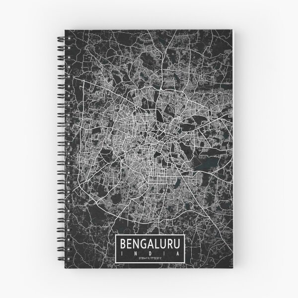 Item preview, Bengaluru City Map of India - Dark designed and sold by deMAP.