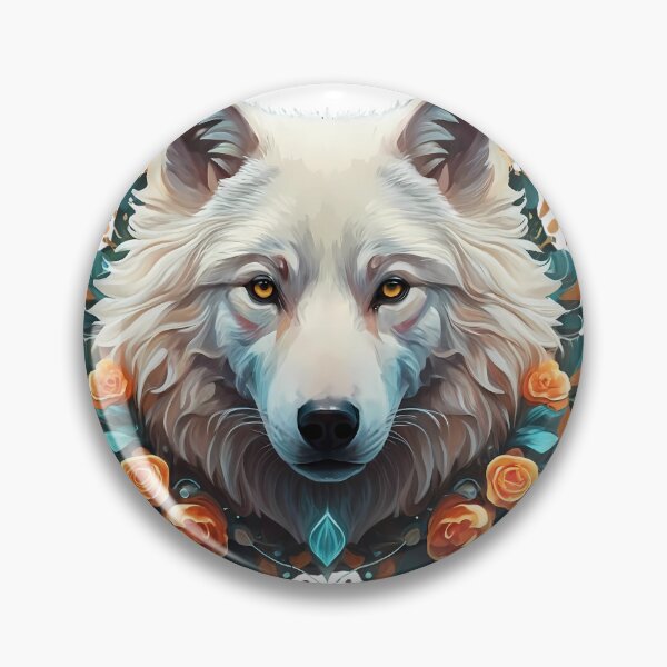 Item preview, Majestic Fluffy White Wolf designed and sold by Zibis09.