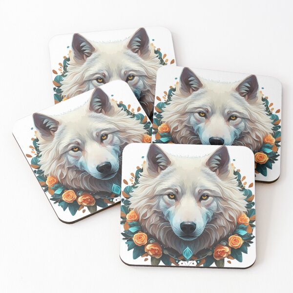 Item preview, Majestic Fluffy White Wolf designed and sold by Zibis09.