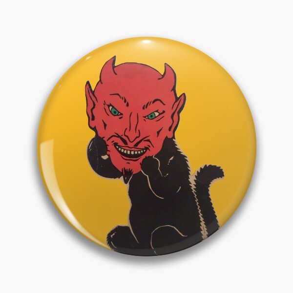 Item preview, Spooky Black Cat Devil Mask Sticker designed and sold by Not a front for Large Explosives...