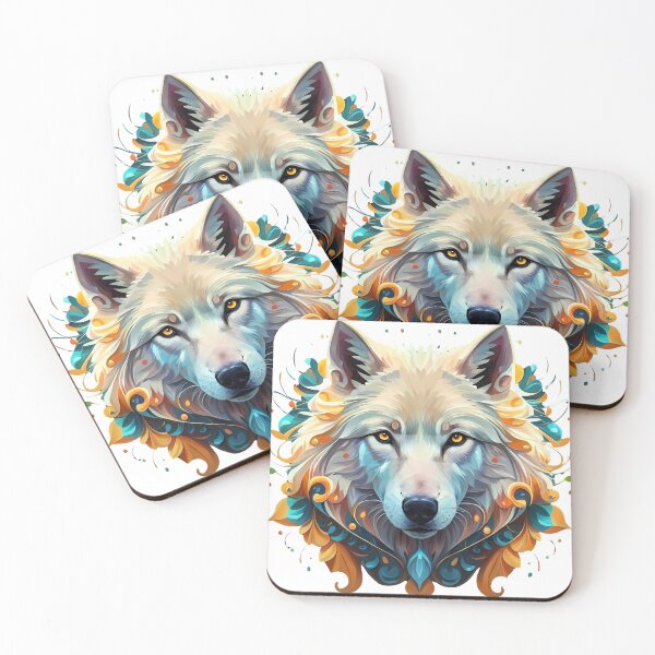 Item preview, Majestic Fluffy White Wolf designed and sold by Zibis09.