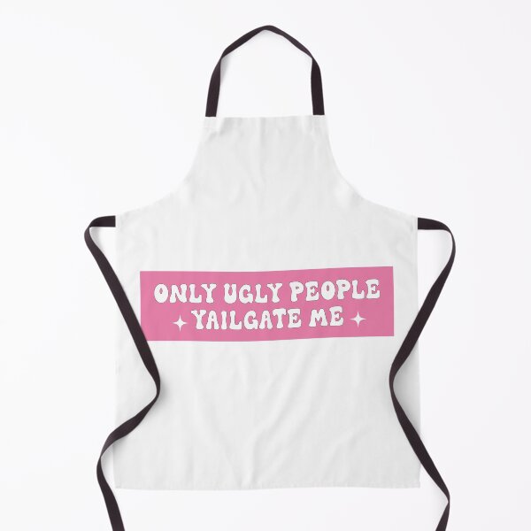 Item preview, Only Ugly People Tailgate Me Funny Meme Bumper designed and sold by BUMPER-STICKERS.