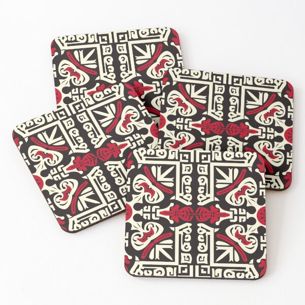 Item preview, Incan Harmony: Traditional Terracotta & Black Symmetry designed and sold by Sir Meow Meow.