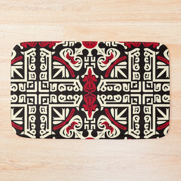 Item preview, Incan Harmony: Traditional Terracotta & Black Symmetry designed and sold by Sir Meow Meow.