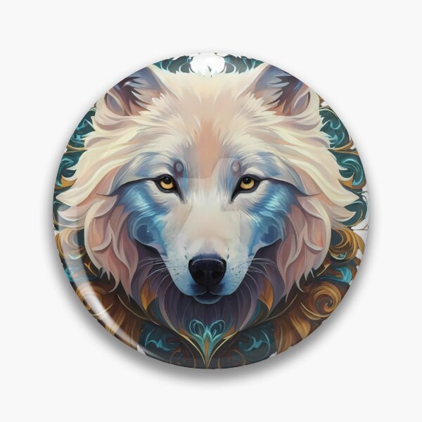 Item preview, Majestic Fluffy White Wolf designed and sold by Zibis09.