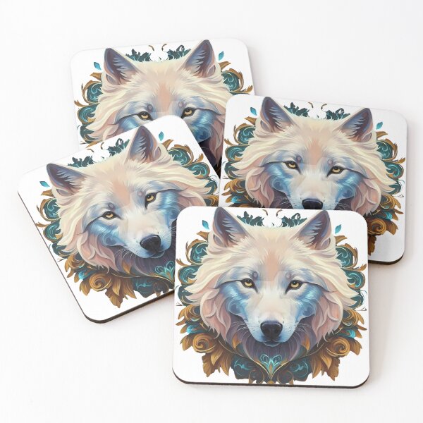 Item preview, Majestic Fluffy White Wolf designed and sold by Zibis09.