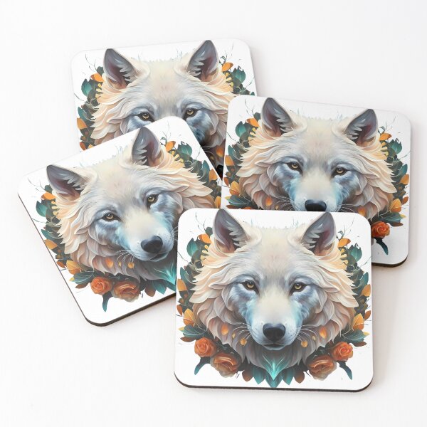 Item preview, Majestic Fluffy White Wolf designed and sold by Zibis09.