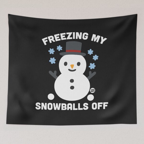 Aperçu de l'œuvre FREEZING MY BALLS OFF SNOWMAN créée et vendue par TODD GOLDMAN.