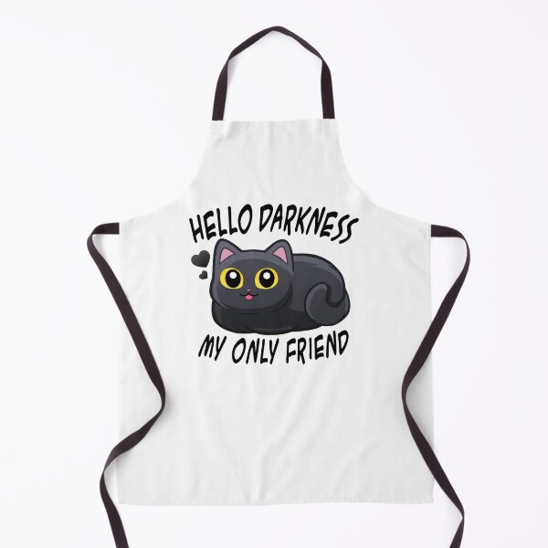 Item preview, Hello Darkness - Canción tonta y linda del gato negro de dibujos animados designed and sold by Chonkitty.