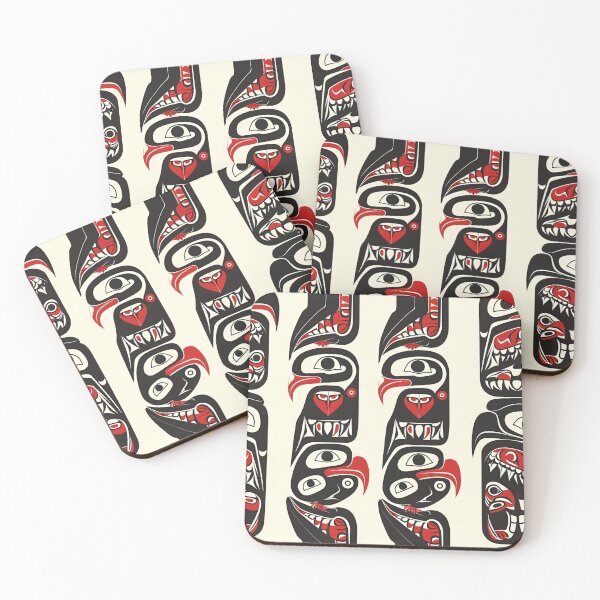 Item preview, Tribal Totems: Bold Haida Art Pattern designed and sold by Sir Meow Meow.