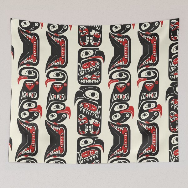 Item preview, Tribal Totems: Bold Haida Art Pattern designed and sold by Sir Meow Meow.