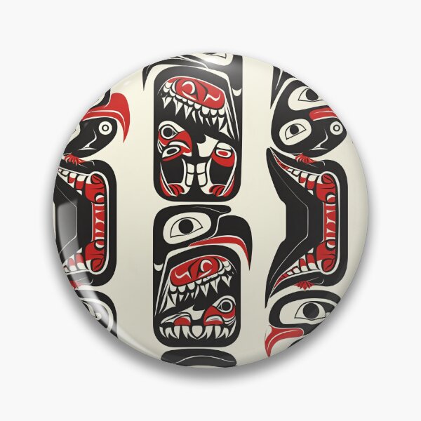 Item preview, Tribal Totems: Bold Haida Art Pattern designed and sold by Sir Meow Meow.