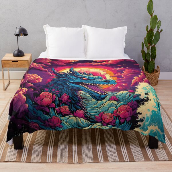 Item preview, Ukiyo-e Dragon Waves designed and sold by Animal-ink.