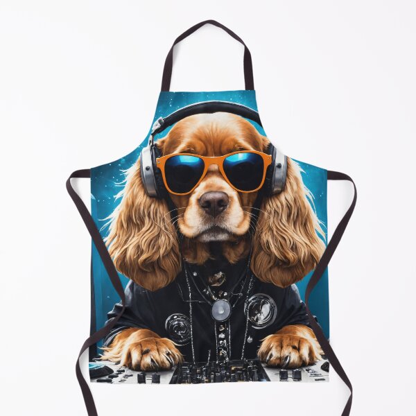 Item preview, Golden Retriever puppy as a techno DJ designed and sold by Roland Mitterbauer.