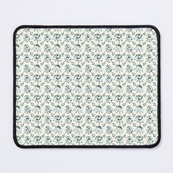 Item preview, Floral Pattern in Black, Blue and White designed and sold by SamJanner.