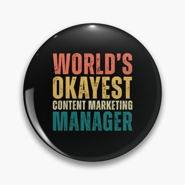 Item preview, Retro World's Okayest Content Marketing Manager designed and sold by kamrankhan.