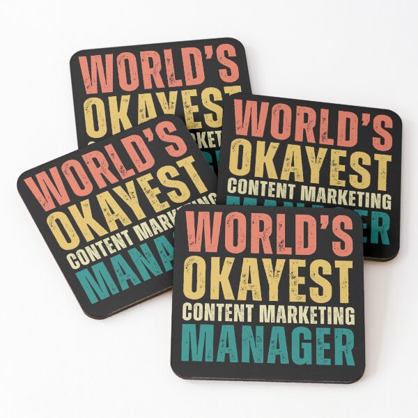 Item preview, Retro World's Okayest Content Marketing Manager designed and sold by kamrankhan.