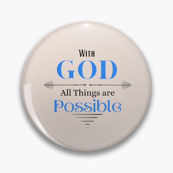 Item preview, With God all things are Possible designed and sold by Tripp Art Studio.
