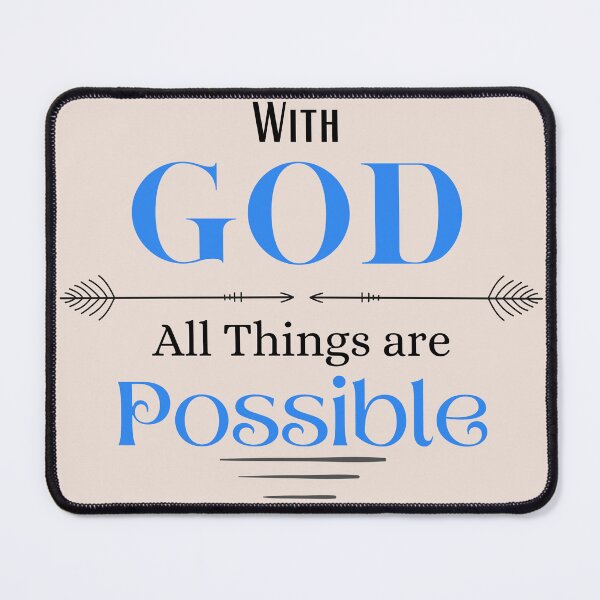 Item preview, With God all things are Possible designed and sold by Tripp Art Studio.