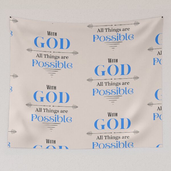 Item preview, With God all things are Possible designed and sold by Tripp Art Studio.