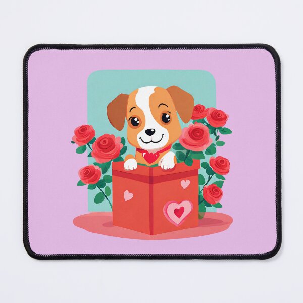 Item preview, Valentine's Day doggie box designed and sold by MollyPetDesigns.