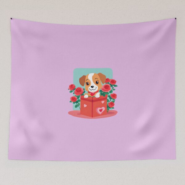 Item preview, Valentine's Day doggie box designed and sold by MollyPetDesigns.