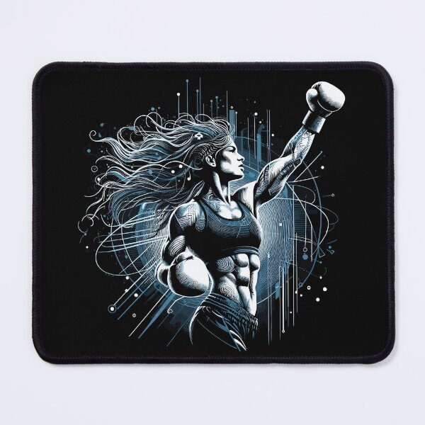 Item preview, Boxer woman victory pose boxing gift designed and sold by Pineapple-Tree.