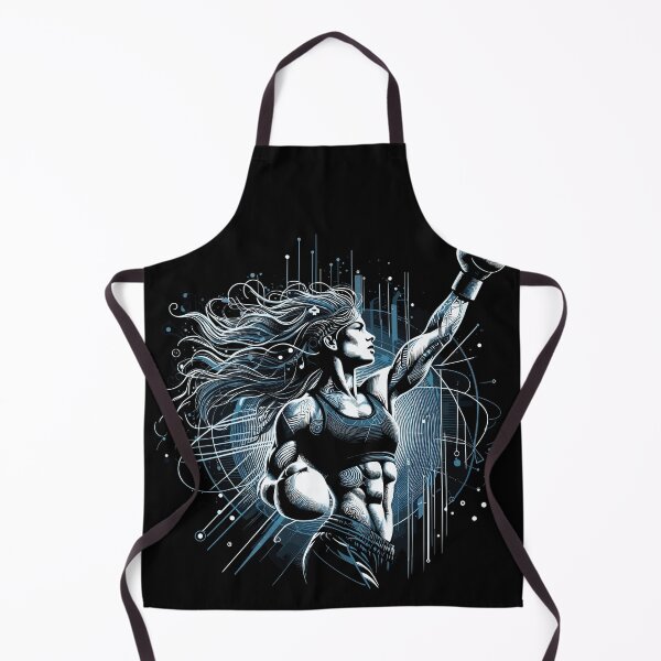 Item preview, Boxer woman victory pose boxing gift designed and sold by Pineapple-Tree.