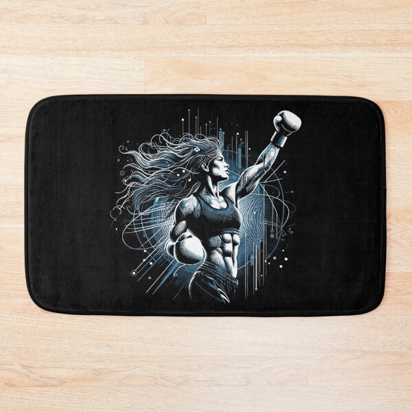 Item preview, Boxer woman victory pose boxing gift designed and sold by Pineapple-Tree.