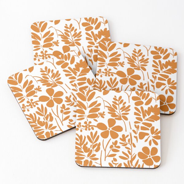 Item preview, flowers minimalist art orange designed and sold by X-ecute.